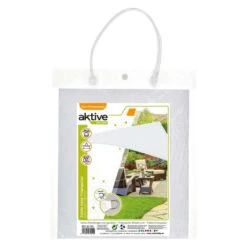 Aktive Garden Store D'ombrage Triangulaire Blanc -Quechua Camp Promos Magasin aktive garden store dombrage triangulaire blanc 3