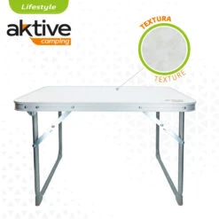 AKTIVE - Table Pliante . Table Basse Blanche En Aluminium - 40x60x40 Cm -Quechua Camp Promos Magasin aktive table pliante table basse blanche en aluminium 40x60x40 cm 2