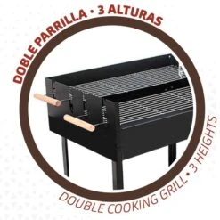Barbecue Au Charbon De Bois Portable Aktive Double Grill -Quechua Camp Promos Magasin barbecue au charbon de bois portable aktive double grill 2