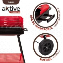 Barbecue Portable Au Charbon De Bois Pour 4 Niveaux Aktive 9 Barbecue Portable Au Charbon De Bois Pour 4 Niveaux Aktive -Quechua Camp Promos Magasin barbecue portable au charbon de bois pour 4 niveaux aktive 2