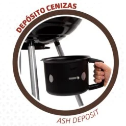 Barbecue Portable Rond Au Charbon De Bois Avec Couvercle Aktive -Quechua Camp Promos Magasin barbecue portable rond au charbon de bois avec couvercle aktive 4