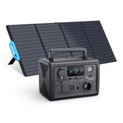 Quechua Camp Promos Magasin 24 BLUETTI Générateur Électrique EB3A+PV200 268Wh/600W LiFePO4 Batterie Pour Voyage