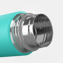 Quechua Bouteille Isotherme Inox 0,4L Avec Gobelet Pour La Randonnée - Turquoise -Quechua Camp Promos Magasin bouteille isotherme inox 04l avec gobelet pour la randonnee turquoise 6