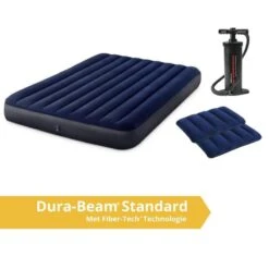 Intex Classic Downy - Lit Gonflable - 203x152x25cm - Compris Les Accessoires -Quechua Camp Promos Magasin classic downy lit gonflable 203x152x25cm compris les accessoires 2