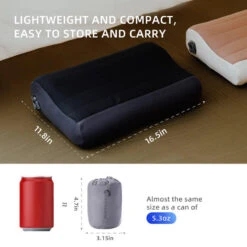 Coussin D'air Flextail Gear Zero Pillow - Beige -Quechua Camp Promos Magasin coussin dair flextail gear zero pillow beige 6