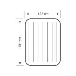 Intex Downy Full Airbed - Lit Gonflable - 191x137x25cm - Avec Accessoires -Quechua Camp Promos Magasin downy full airbed lit gonflable 191x137x25cm avec accessoires 3