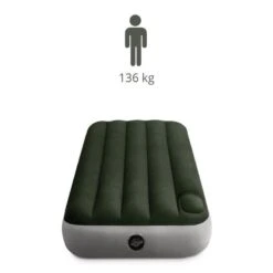 Intex Downy Jr. Twin Airbed - Lit Gonflable - 191x76x25cm - Avec Accessoires -Quechua Camp Promos Magasin downy jr twin airbed lit gonflable 191x76x25cm avec accessoires 2