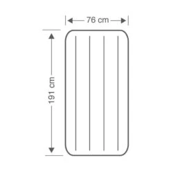 Intex Downy Jr. Twin Airbed - Lit Gonflable - 191x76x25cm - Avec Accessoires -Quechua Camp Promos Magasin downy jr twin airbed lit gonflable 191x76x25cm avec accessoires 3