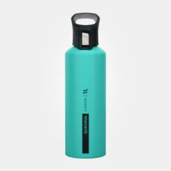 Quechua Gourde Alu 1L Avec Bouchon à Ouverture Rapide Pour La Randonnée - Vert -Quechua Camp Promos Magasin gourde alu 1l avec bouchon a ouverture rapide pour la randonnee vert 9