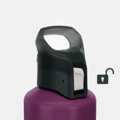 Quechua Gourde Alu 1L Avec Bouchon à Ouverture Rapide Pour La Randonnée - Violet 14 Quechua Gourde Alu 1L Avec Bouchon à Ouverture Rapide Pour La Randonnée - Violet -Quechua Camp Promos Magasin gourde alu 1l avec bouchon a ouverture rapide pour la randonnee violet 4