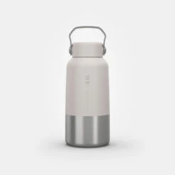 Quechua Gourde Inox 0,6L Avec Bouchon à Vis Pour La Randonnée - Blanc -Quechua Camp Promos Magasin gourde inox 06l avec bouchon a vis pour la randonnee blanc 9