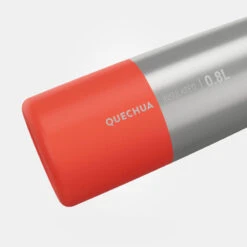 Quechua Gourde Isotherme Inox 0,8L Bouchon à Ouverture Rapide Pour La Randonnée - Rouge -Quechua Camp Promos Magasin gourde isotherme inox 08l bouchon a ouverture rapide pour la randonnee rouge 2