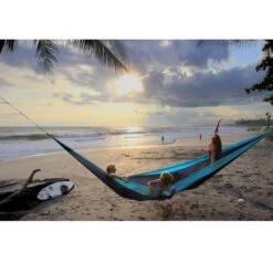 TICKET TO THE MOON Hamac King SizeAqua / Gris Foncé -Quechua Camp Promos Magasin hamac king sizeaqua gris fonce 4