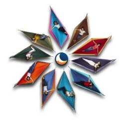 TICKET TO THE MOON Hamac Original Bleu / Turquoise -Quechua Camp Promos Magasin hamac original bleu turquoise 3