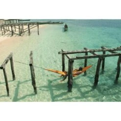 TICKET TO THE MOON Hamac TTTM Compact Jaune Foncé -Quechua Camp Promos Magasin hamac tttm compact jaune fonce 3