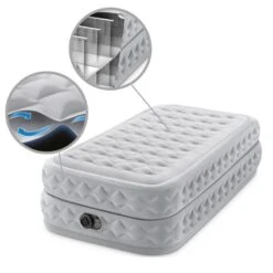 Intex Matelas Gonflable - 1-Person - 99 X 191 X 51 Cm - Gris -Quechua Camp Promos Magasin intex matelas gonflable 1 person 99 x 191 x 51 cm gris 4