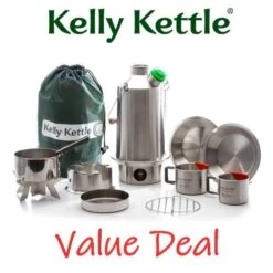 Kelly Kettle Kit 'Base Camp' Ultime - Acier Inoxydable NOUVEAU -Quechua Camp Promos Magasin kelly kettle kit base camp ultime acier inoxydable nouveau 2