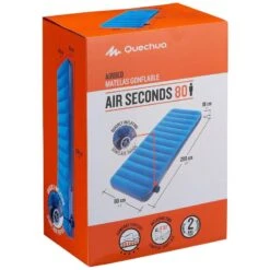 Quechua MATELAS GONFLABLE DE CAMPING - AIR SECONDS 80 CM - 1 PERSONNE -Quechua Camp Promos Magasin matelas gonflable de camping air seconds 80 cm 1 personne 3