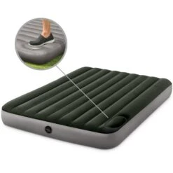 Matelas Gonflable - Intex Downy -2 Personnes - 152x203x25 Cm (BxLxH) -Quechua Camp Promos Magasin matelas gonflable intex downy 2 personnes 152x203x25 cm bxlxh 4