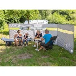 Paravent De Camping Bora - Brise-Vue - 4,5 X 1,4 M - Résistant Au Vent - Gris -Quechua Camp Promos Magasin paravent de camping bora brise vue 45 x 14 m resistant au vent gris 2