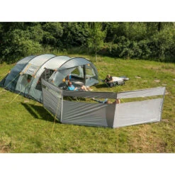 Paravent De Camping Bora - Brise-Vue - 4,5 X 1,4 M - Résistant Au Vent - Gris -Quechua Camp Promos Magasin paravent de camping bora brise vue 45 x 14 m resistant au vent gris 3