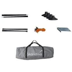 Paravent De Camping Bora - Brise-Vue - 4,5 X 1,4 M - Résistant Au Vent - Gris -Quechua Camp Promos Magasin paravent de camping bora brise vue 45 x 14 m resistant au vent gris 6