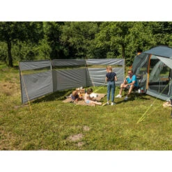 Paravent De Camping Bora - Brise-Vue - 6,0 X 1,4 M - Résistant Au Vent - Gris -Quechua Camp Promos Magasin paravent de camping bora brise vue 60 x 14 m resistant au vent gris 2