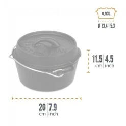Petromax Dutch Oven FT1-1QT - Sans Pieds -Quechua Camp Promos Magasin petromax dutch oven ft1 1qt sans pieds 2
