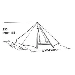Robens Cône Vert PRS - Tipi Tent Pour Quatre Personnes -Quechua Camp Promos Magasin robens cone vert prs tipi tent pour quatre personnes 2