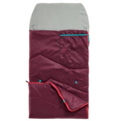 Quechua SAC DE COUCHAGE ENFANT MH100 10°C - PRUNE -Quechua Camp Promos Magasin sac de couchage enfant mh100 10c prune 4