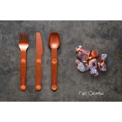 SET 3 COUVERTS MAGNÉTIQUES MAGWARE - CAMPING BIVOUAC - ALUMINUM DUR - AVEC ÉTUI -Quechua Camp Promos Magasin set 3 couverts magnetiques magware camping bivouac aluminum dur avec etui 3