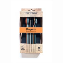 SET COMPLET DE 5 JEUX DE 3 COUVERTS MAGNÉTIQUES CAMPING EN ALUMINUM DUR - ÉTUI -Quechua Camp Promos Magasin set complet de 5 jeux de 3 couverts magnetiques camping en aluminum dur etui 3