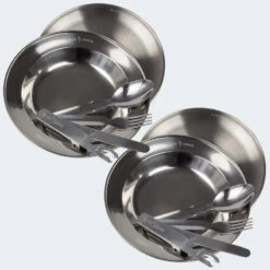 Set Couverts De Camping Et Assiette Creuse & Plate | 2 Personnes -Quechua Camp Promos Magasin set couverts de camping et assiette creuse and plate 2 personnes 2