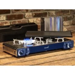 Set Réchaud à Gaz 2 Feux - Skandika Brann - Camping - Allumage Piezo - Mallette -Quechua Camp Promos Magasin set rechaud a gaz 2 feux skandika brann camping allumage piezo mallette 5