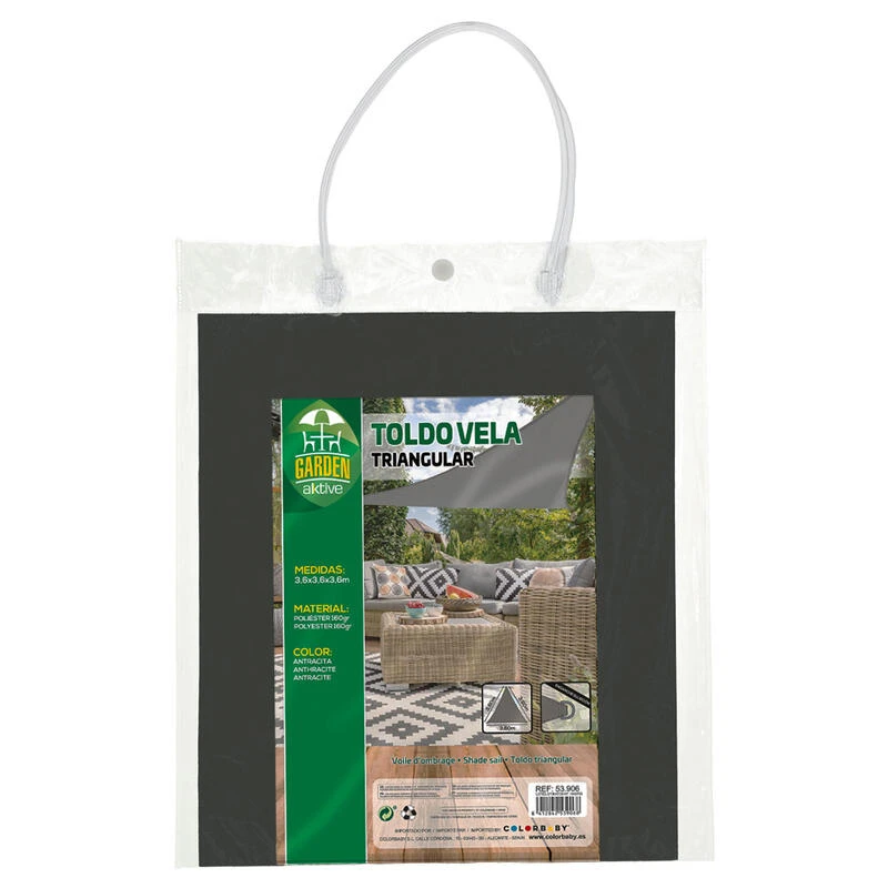 Store à Voile Triangulaire Aktive Garden Gris Anthracite 4 Store à Voile Triangulaire Aktive Garden Gris Anthracite – Image 4