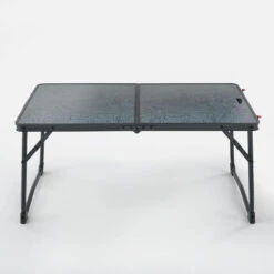 Quechua TABLE BASSE PLIANTE DE CAMPING - MH100 - GRISE -Quechua Camp Promos Magasin table basse pliante de camping mh100 grise 2