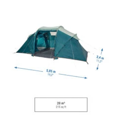 Quechua Tente à Arceaux De Camping - Arpenaz 4.2 - 4 Personnes - 2 Chambres -Quechua Camp Promos Magasin tente a arceaux de camping arpenaz 42 4 personnes 2 chambres 3