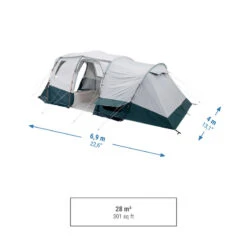 Quechua Tente à Arceaux De Camping - Arpenaz 6.3 F&B - 6 Personnes - 3 Chambres 12 Quechua Tente à Arceaux De Camping - Arpenaz 6.3 F&B - 6 Personnes - 3 Chambres -Quechua Camp Promos Magasin tente a arceaux de camping arpenaz 63 f and b 6 personnes 3 chambres 2