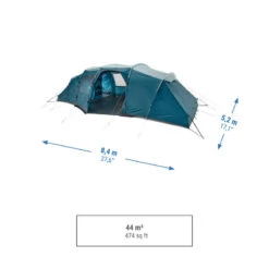 Quechua Tente à Arceaux De Camping - Arpenaz 8.4 - 8 Personnes - 4 Chambres -Quechua Camp Promos Magasin tente a arceaux de camping arpenaz 84 8 personnes 4 chambres 2