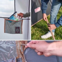 Tente Coleman 8 Personnes Octagon Gris 12 Tente Coleman 8 Personnes Octagon Gris -Quechua Camp Promos Magasin tente coleman 8 personnes octagon gris 5