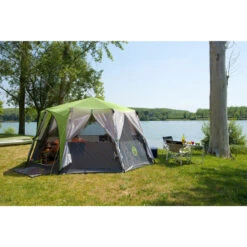 Tente Coleman Octagon 8 (Verte) -Quechua Camp Promos Magasin tente coleman octagon 8 verte 2