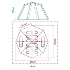 Tente Coleman Octagon Blackout 8 -Quechua Camp Promos Magasin tente coleman octagon blackout 8 5