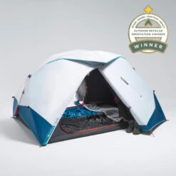 Quechua Tente De Camping - 2 SECONDS EASY - 2 Places - Fresh & Black -Quechua Camp Promos Magasin tente de camping 2 seconds easy 2 places fresh and black 4