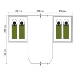 Tente Dôme Hammerfest 4 Plus - Camping - 2 Cabines - 4 Personnes - 2 Entrées -Quechua Camp Promos Magasin tente dome hammerfest 4 plus camping 2 cabines 4 personnes 2 entrees 6
