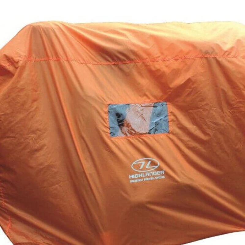 HIGHLANDER Tente D'urgence Abri De Survie 4-5 Personnes - Orange 4 HIGHLANDER Tente D'urgence Abri De Survie 4-5 Personnes - Orange – Image 4