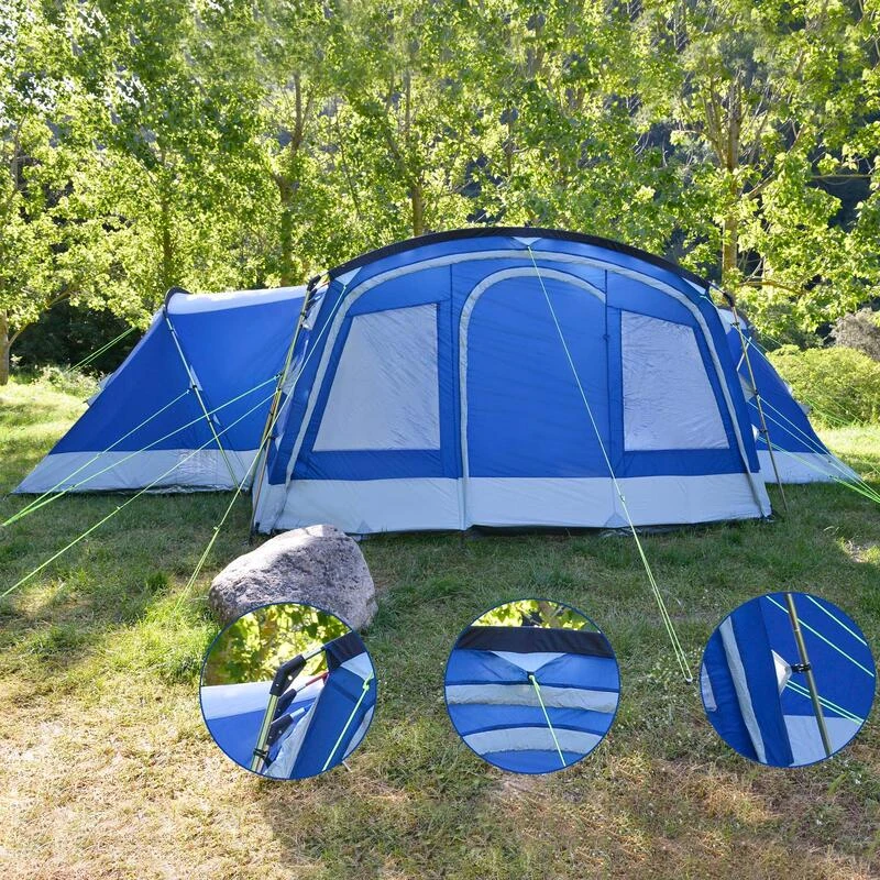 Tente Familiale Dôme Nimbus 12 - Camping - 12 Personnes - 3 Cabines 6 Tente Familiale Dôme Nimbus 12 - Camping - 12 Personnes - 3 Cabines – Image 6