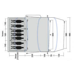 Tente Gonflable Outwell Jacksondale 7PA -Quechua Camp Promos Magasin tente gonflable outwell jacksondale 7pa 2