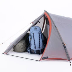 Tente Tunnel De Trekking - 3 Places - MT900 Ultralight -Quechua Camp Promos Magasin tente tunnel de trekking 3 places mt900 ultralight 4
