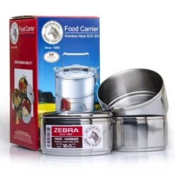 Zebra Porte-nourriture En Acier Inoxydable 12cm X 3 Couches -Quechua Camp Promos Magasin zebra porte nourriture en acier inoxydable 12cm x 3 couches 2